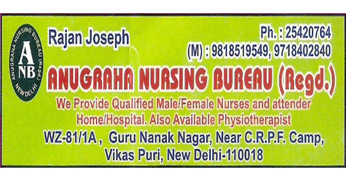 Anugraha Nursing Bureau (Regd.) - Ad not verified