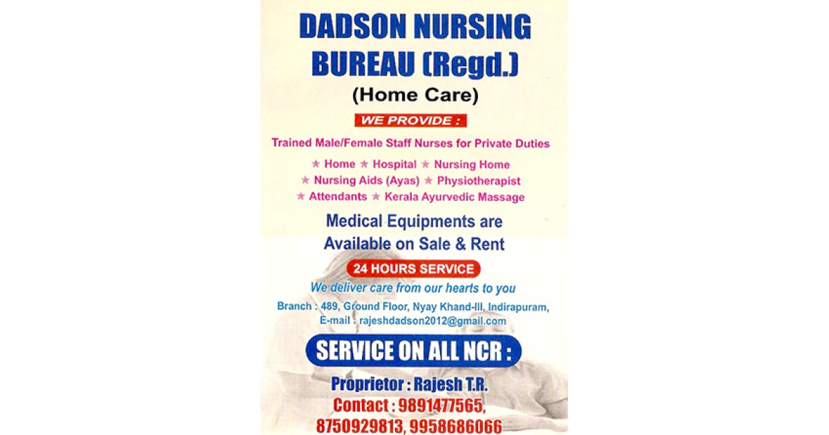 Dadson Nursing Bureau (Regd.) - Ad not verified