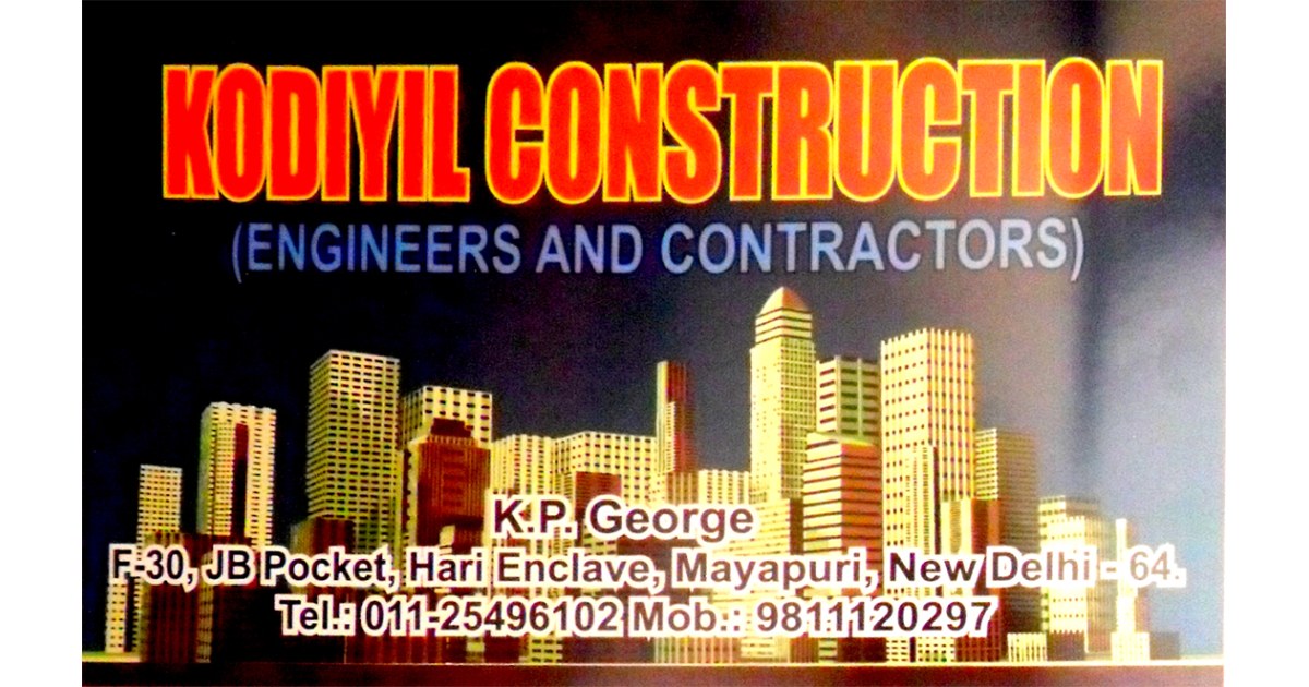 Kodiyil Construction (Ad not verified)
